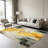 1PC Black & Grey Swirl Ornate Floral Pattern area rugs for Living Room, Soft and Comfortable, Suitable for all seasons, easy-to-maintain, machine washable Indoor floor mat, Under Table Farmhouse suitable for dining room, bedroom, entryway, kitchen,-1960585008