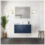 Meuble-lavabo polyvalent 36 po X P 22 po D, dessus en marbre de Carrare, ensemble de robinet et Miroir à DEL-315183618