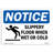 Slippery Floor When Wet or Cold Sign