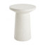 Table d'appoint d'extérieur H 24 po MGO Terrazzo, blanc