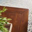 Table basse rectangulaire en bois massif noisette