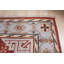 Coral Hand-Knotted Wool Rosettes Motif Geometric Modern Contemporary Carpet Rug-888359473