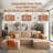 Seren Boneless 106" Modular L-shaped Sectional Sofa With Ottoman, No-assembly Cloud Couch, Boneless Design For Modern Living-116240539-116240537