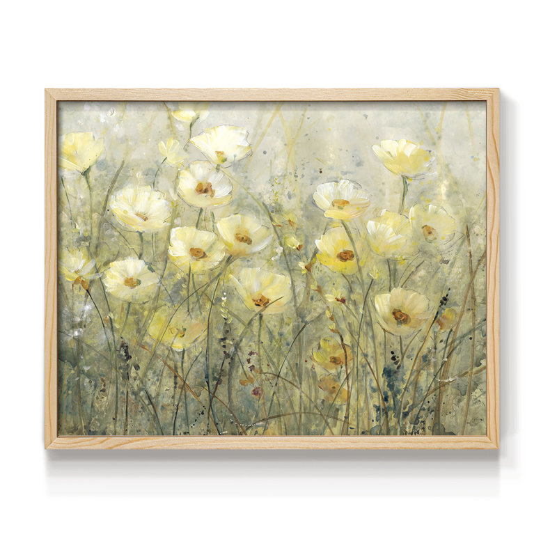 Été en fleurs I - reproduction encadrée - réarmable, H 8 po x l 10 po, Naturel