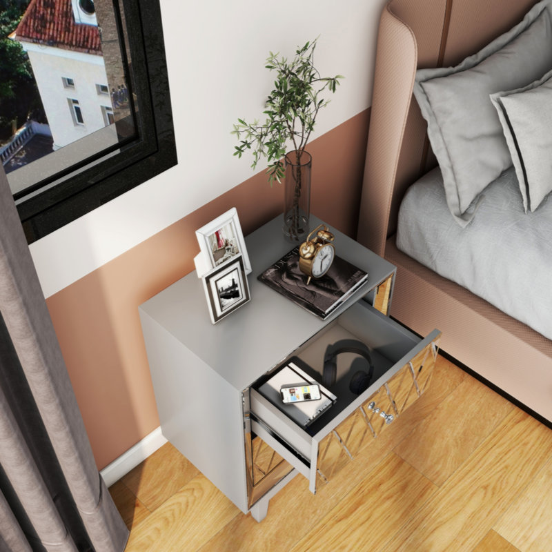 Table de chevet 22 po, Gris