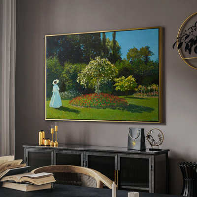 Paysage rétro - LXV - reproduction de cadre flottant sur toile