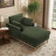 Chaise longue en tissu velours Searle Pierre-269378993