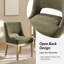 Chaise de salle à manger rembourrée avec dossier ouvert Kallas-130166348-130166351