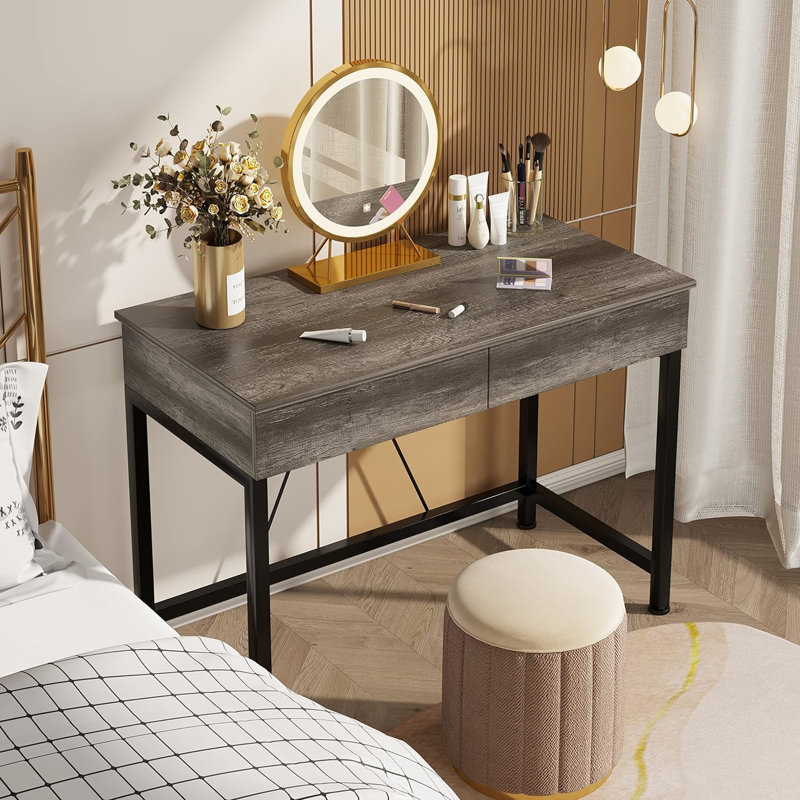 Bureau d'écriture Dilisio, Gris, H 28,7 po x l 39,41 po x P 19,69 po