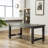 Antique Black Finish Rectangular Wood Dining Table