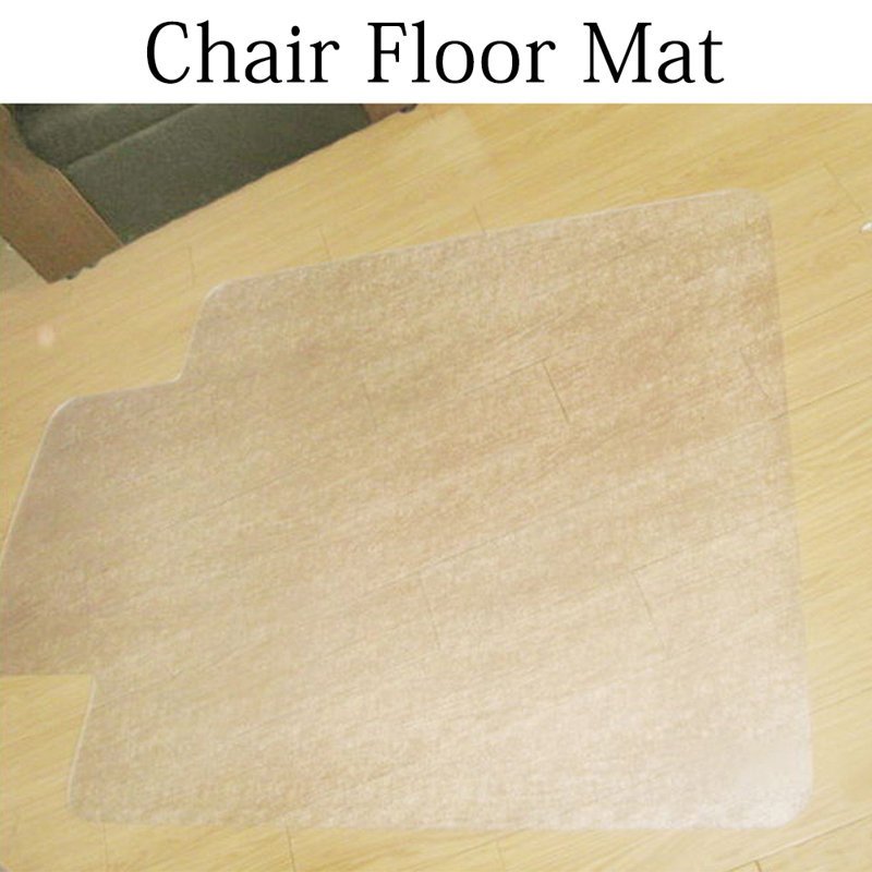 Convex flat bottom PVC chair mats, 120cm x 90cm
