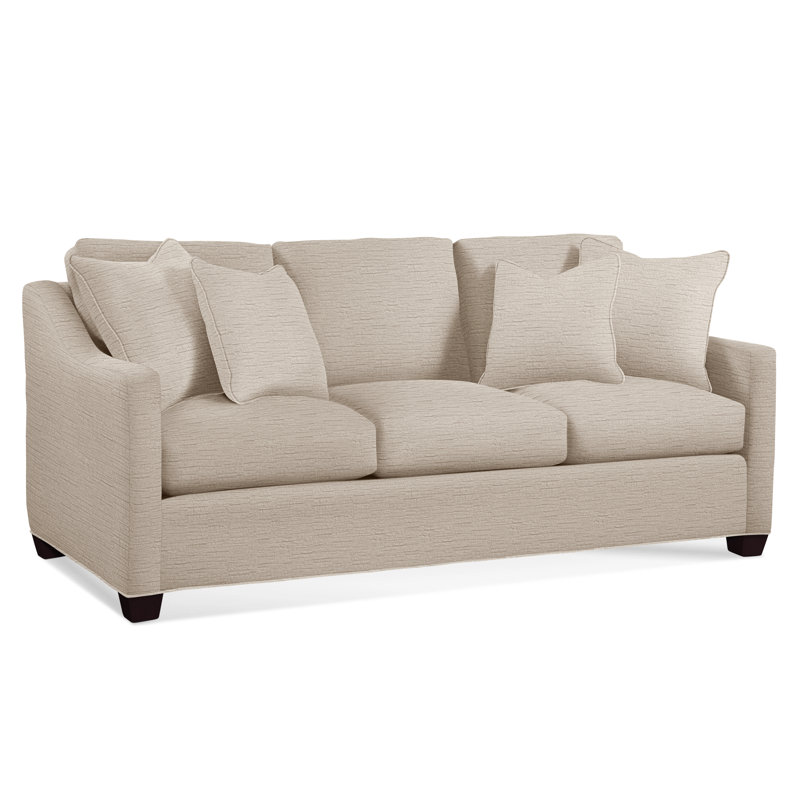 Oliver Sofa, Brown Geometric, 0456-33, Java Finish