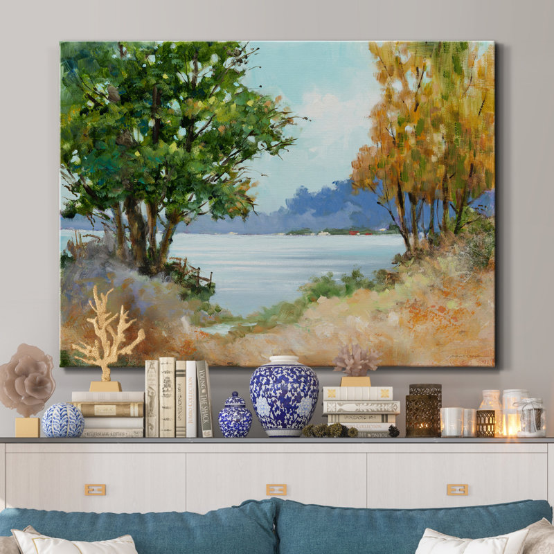 «Fall Day» par J Paul, reproduction d'art sur toile tendue, H 40 po x l 30 po x P 1 po