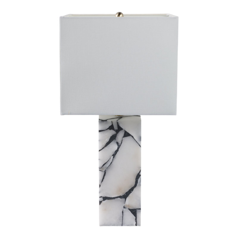 Sagebrook Home 24X12" Alabaster Pieces Table Lamp, White
