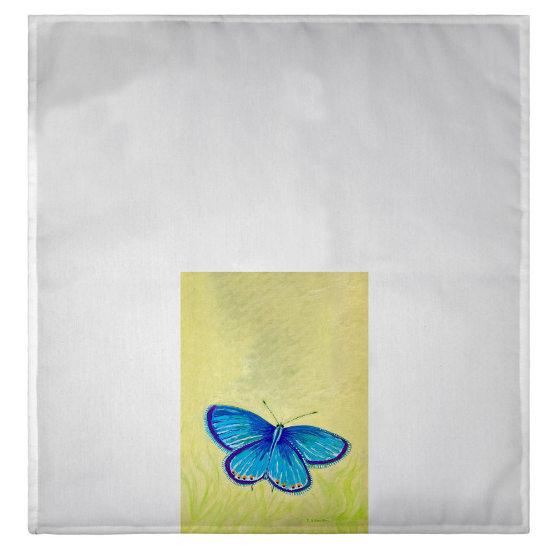 Serviette d'invité bleu azur