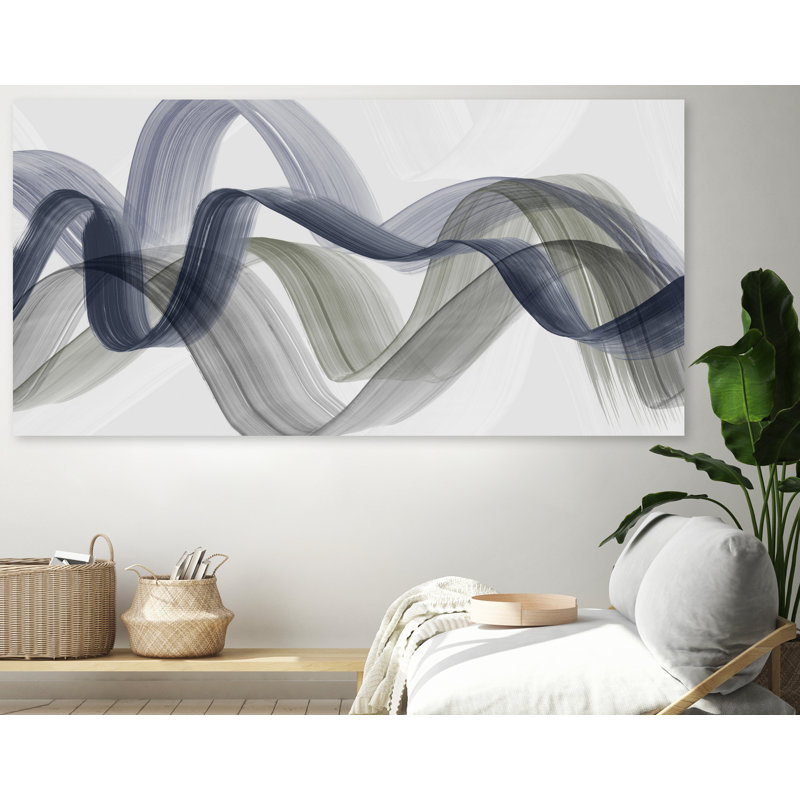 Courbes courbées II - peinture sur toile sans cadre