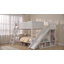 Lit superposé double au-dessus de double avec glissière, échelle et tablettes de rangement AVELOR-129527495