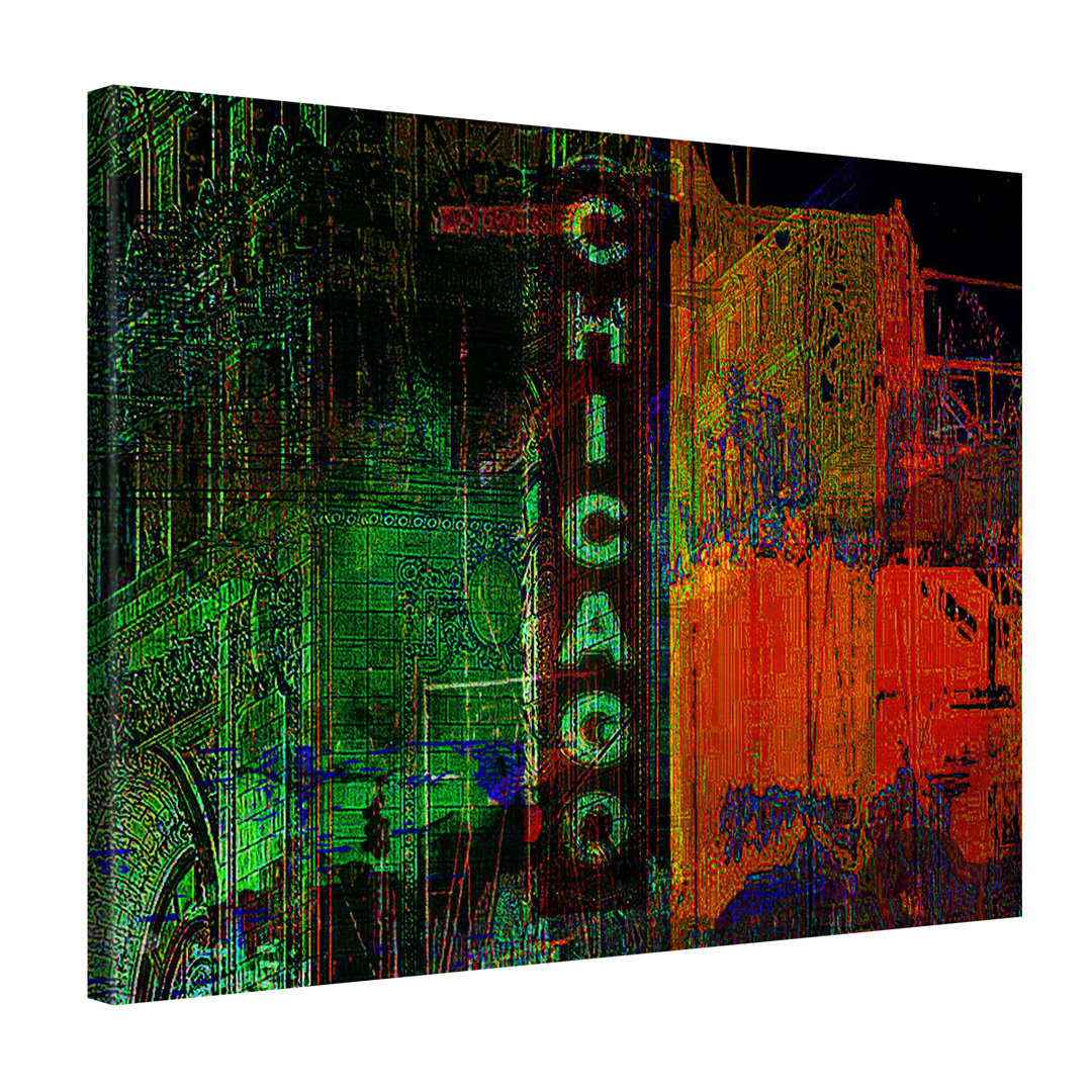 A Night in Chicago – Premium Leinwanddruck Von Joe Ganech