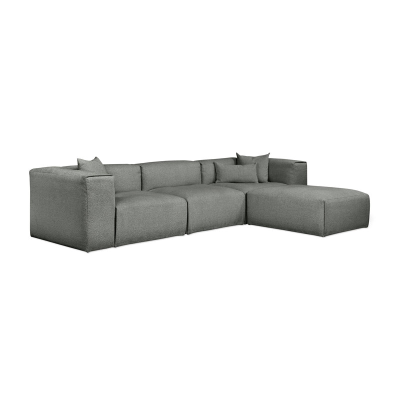 Canapé modulaire 4 pièces Nest, Scoria Boucle
