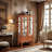 ??Lighted Display Cabinet – Adjustable Shelves, Glass Doors & Vintage Drawer?-146020855