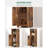 Bathroom Storage Cabinet, Small Corner Floor Cabinet With 2 Doors And Adjustable Shelf, Narrow Toilet Paper Cabinets, Bathroom Organizer For Small Spaces, 7.9" D X 9.8" W X 29.5" H-1963582001