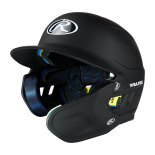 Rawlings Mach Adjust Baseball Batting Helmet, JR (6 3/8 - 7 1/8) Matte Black