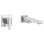 90 Degree Single Handle Wall Mount Tub Filler High Flow Tub Faucet With 10" Spout Reach