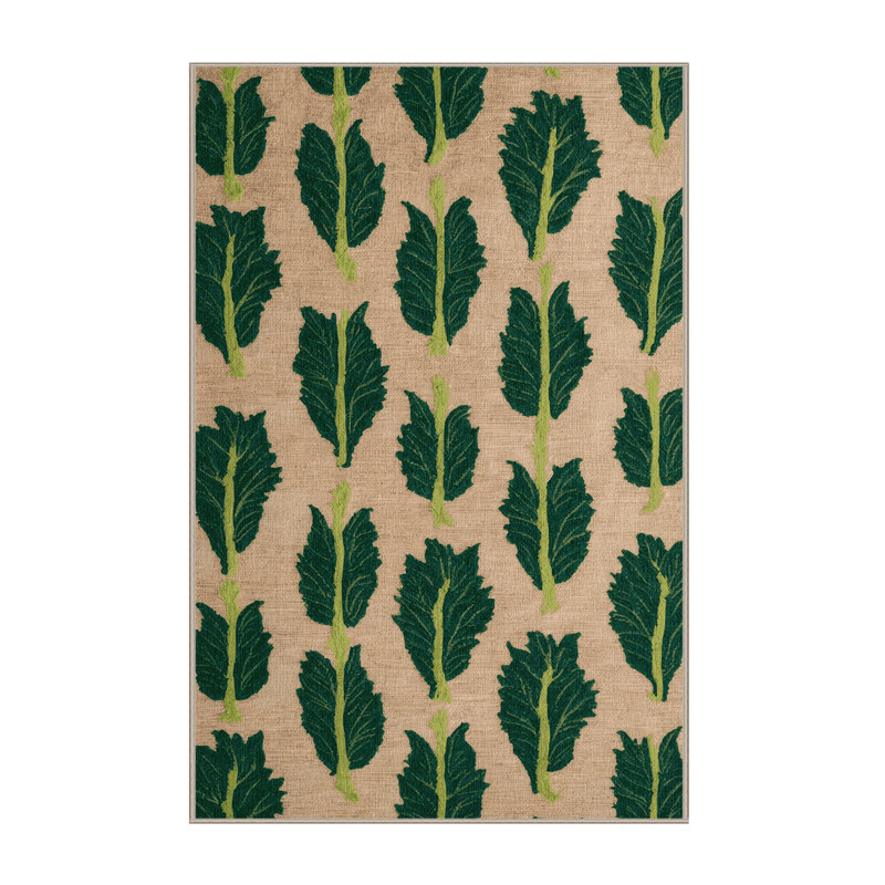  Tapis lavable Choy Sum, Rectangulaire 2 pi x 3 pi