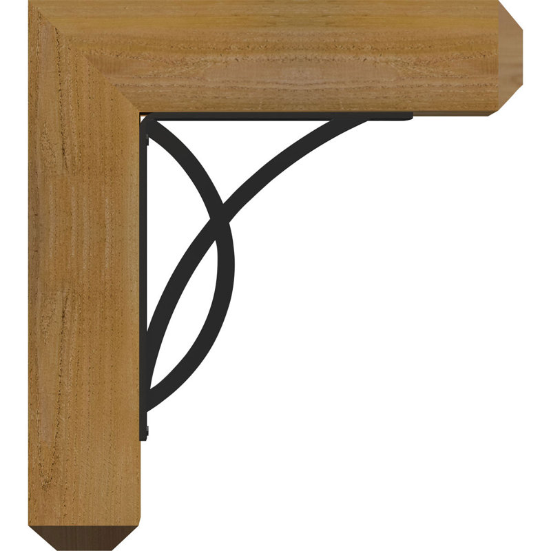 Support triple Ironcrest de 4 po Miller, H 18 po x P 15 1/2 po, Cèdre rouge de l'Ouest l 4 po x T 4 po (sciage br