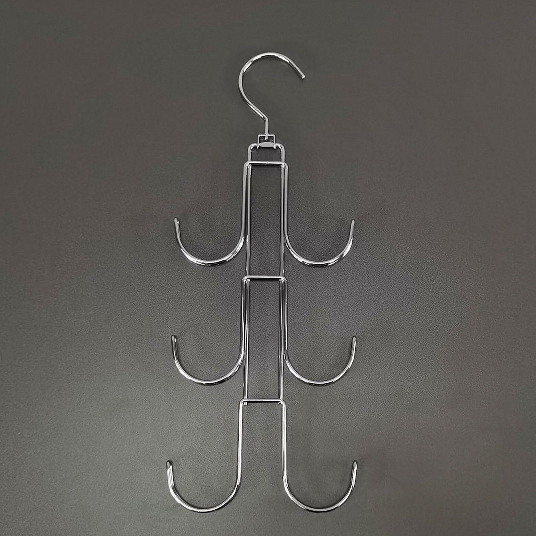 Doulbe Side Hanging U Hooks, Dual Wire Heavy Duty Silver Hanging Hooks 15 x 6 x 2" (Set of 2) Rebrilliant