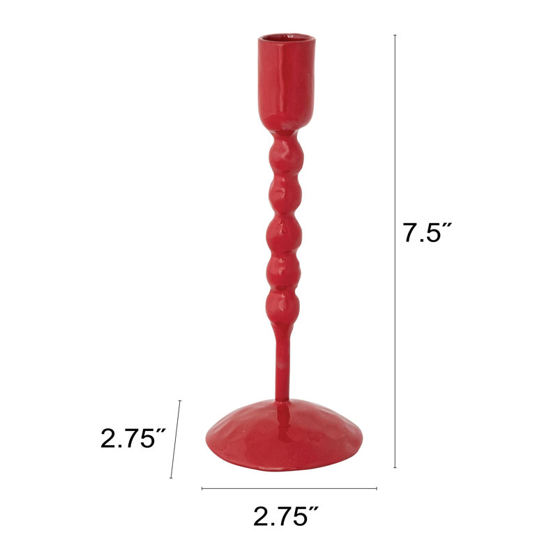 Porte-cône en fer émaillé rouge, Rouge