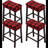 Bar Stool Cover Rectangle Set Of 4 Printed Stretch Counter Height Bar Stools Slipcovers Saddle Stool Slipcover Bench Seat Protector Backless Bar Stools Covers For Kitchen Counter