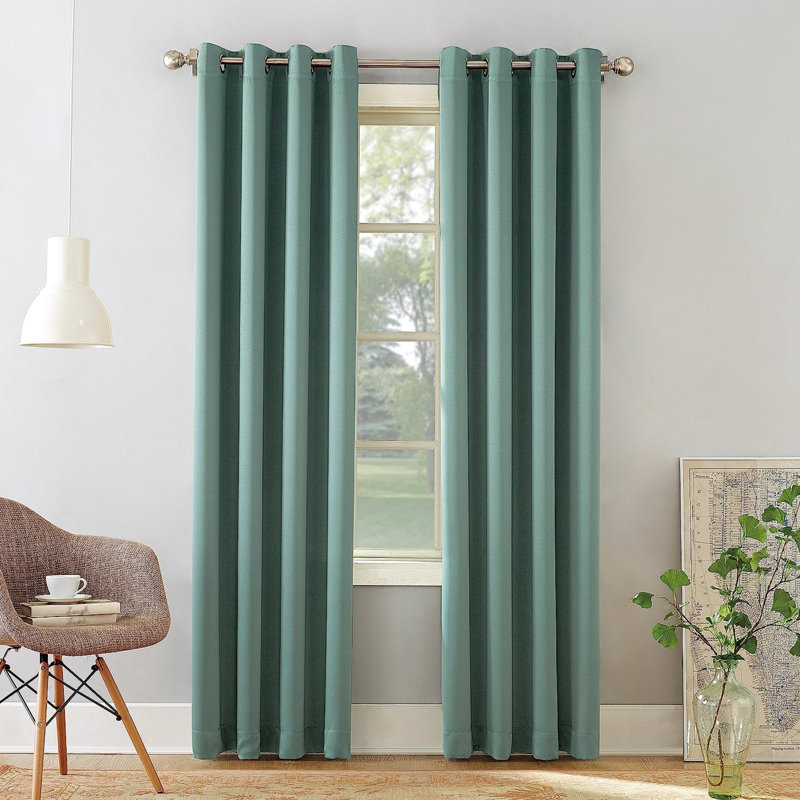 Blackout Curtain Single Panel, Mineral, 54" W x 84" L