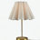 Tap-Control and Dimmable Accent Table Lamp with Power Outlet Gold See below