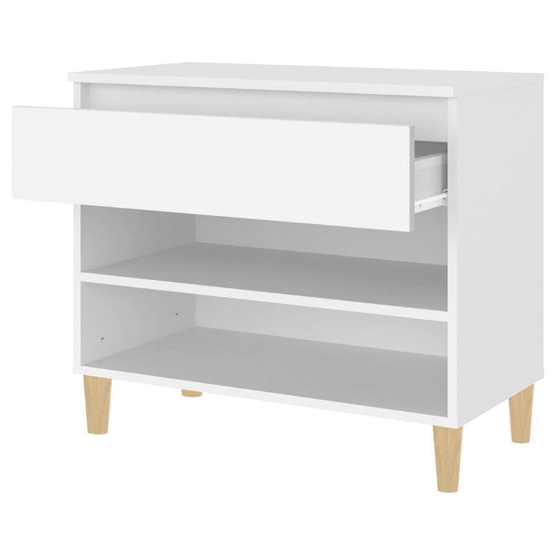 6 Pair Shoe Rack, White