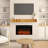 Euri 60" Rustic Fireplace Shelf Mantel