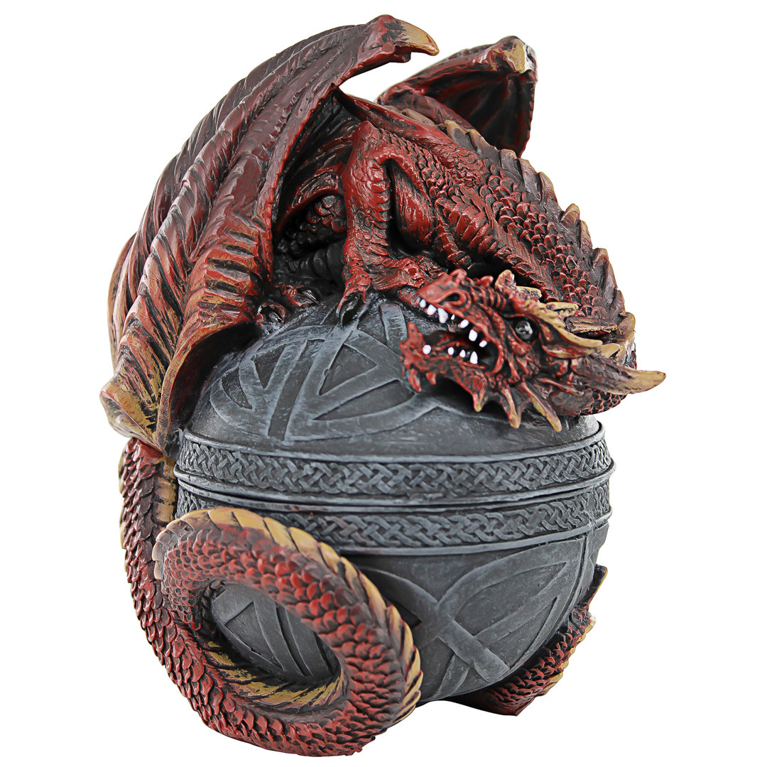 Dragon Protector of the Celtic Orb Decorative Box Design Toscano