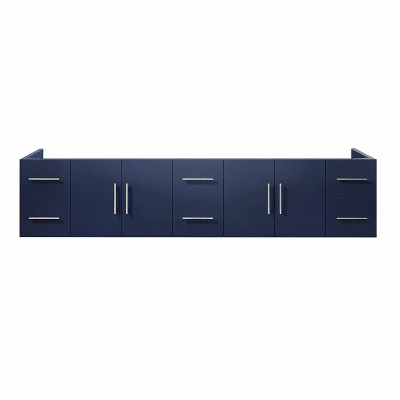 Meuble-lavabo double 84 po X P 22 po D, Bleu