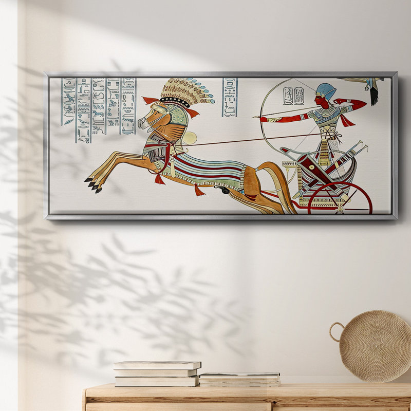 Egyptian Chariots I- Framed Canvas