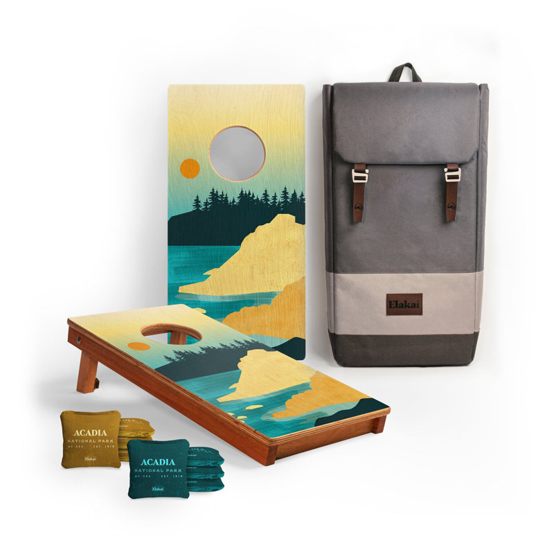 Ensemble de planches cornhole 1 pi x 2 pi Acadia National Park