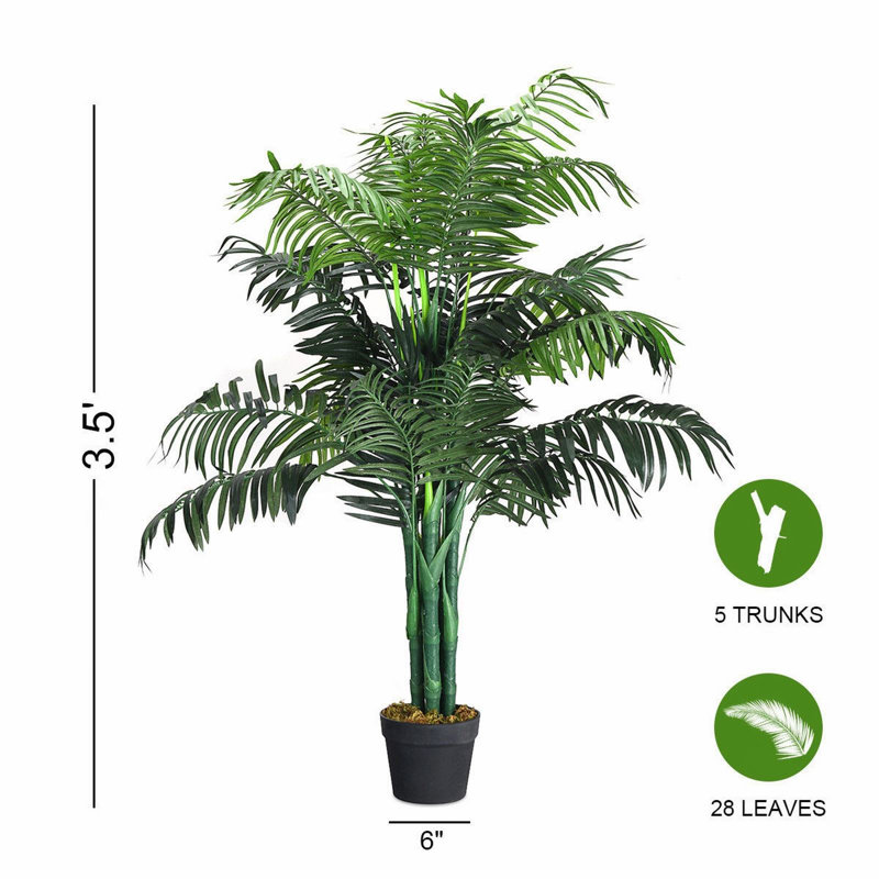 Palmier artificiel en pot 42 po, 3,5 pi