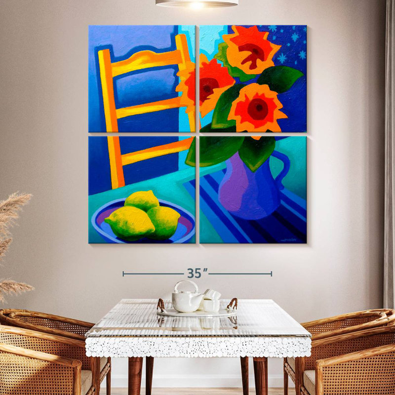 Harnek Vibrant Starry Night, 50" H x 50" W