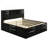 Black Eastern King Storage Bed