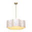 Lustre coquille de Capiz 24 lumières 5 lumières 24 po