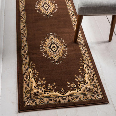 Charlie Floral Brown Area Rug