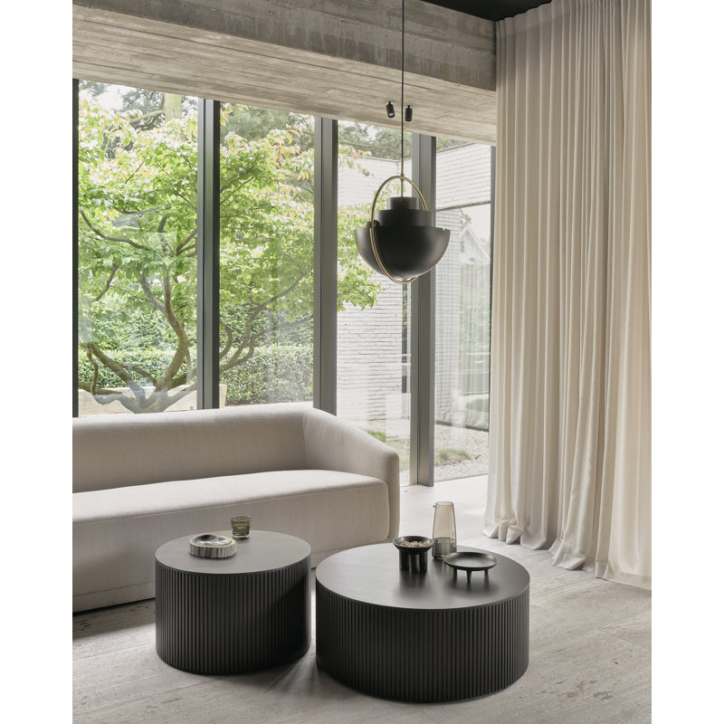 Roller Max Coffee Table, 13.8" H x 23.6" L x 23.6" W, Espresso