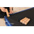 73" Velvet Foldable Sofa Bed with Solid Wood Legs, 3-Position Adjustable Back-688393209