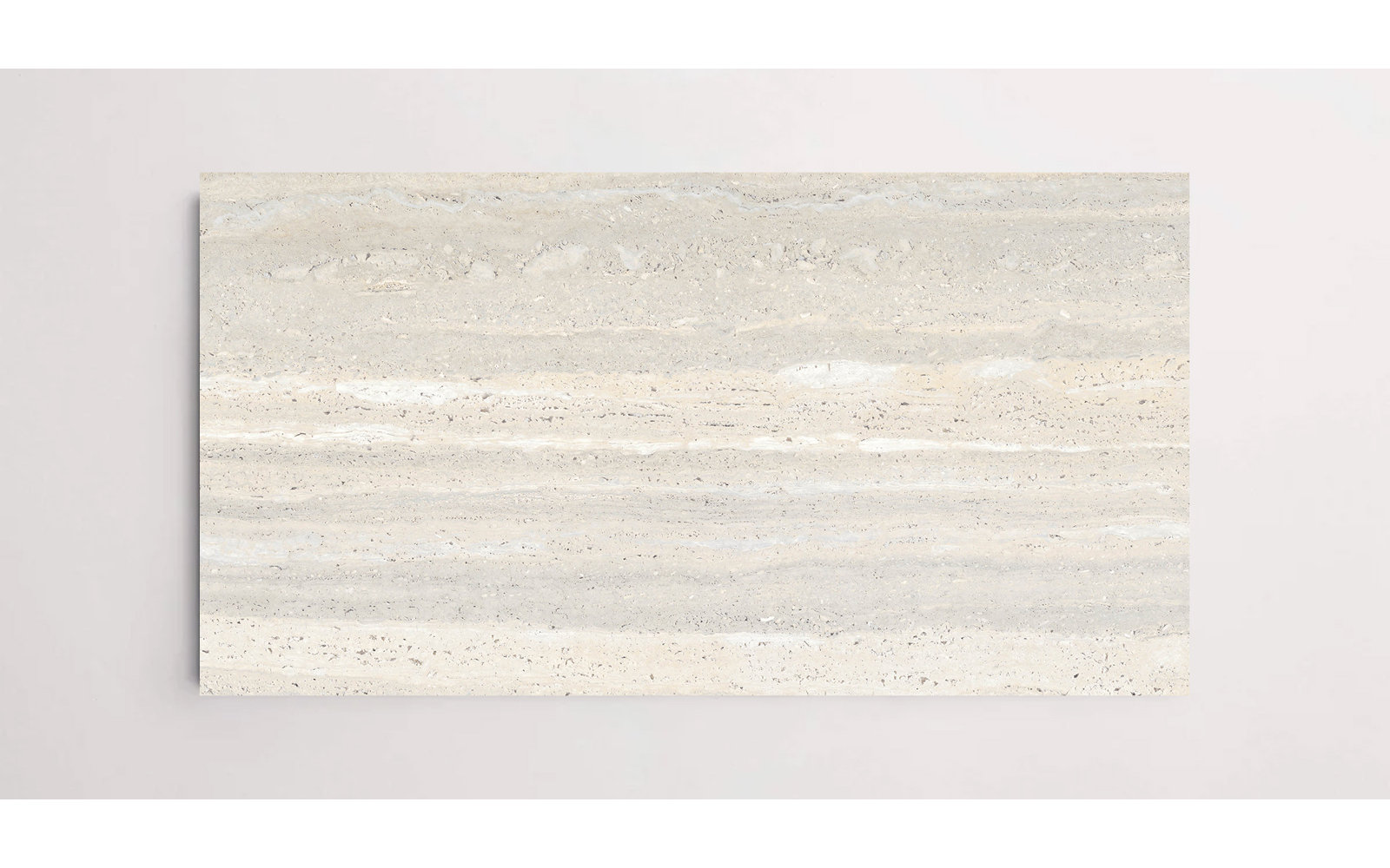 Travertino 24" x 48" Matte Tile, Silver