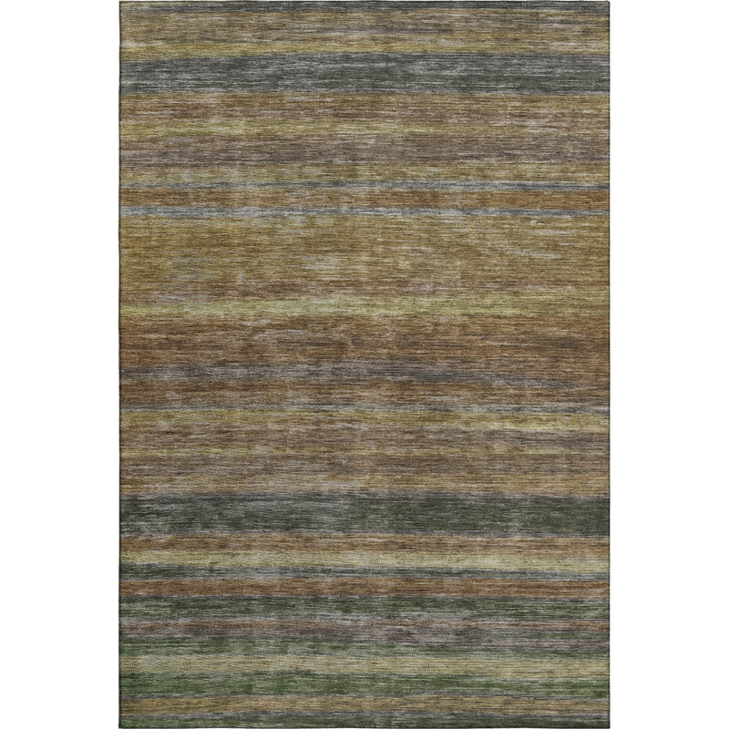 Premium Machine Washable Marasco AMF1639 Stripes Rug, Rectangle 10' x 14'