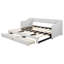 Lit de jour rembourré capitonné, canapé-lit simple très grand avec 2 tiroirs de rangement, sans sommier, beige-129030481
